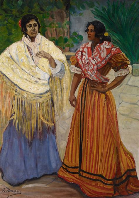 spanish gypsy paintings Francisco Iturrino Gitana española Arte