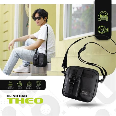 Jual Evernext Tas Selempang Pria Sling Bag Theo Pria Waterproof Tas