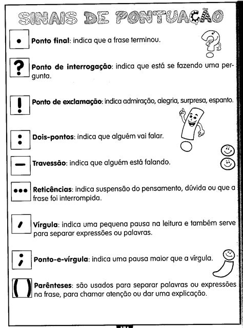 Atividade Sobre Sinais De Pontuação 3 Ano