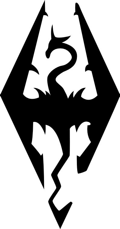 Skyrim Logo Vector By Theqz The Elder Scrolls Skyrim Symbol