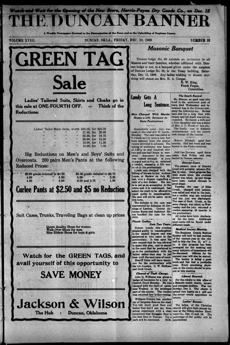 The Duncan Banner (Duncan, Okla.), Vol. 18, No. 18, Ed. 1 Friday