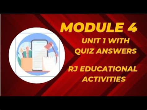 Module 4 Unit 1 With Extra Quiz Questions Easte Training Qaed App