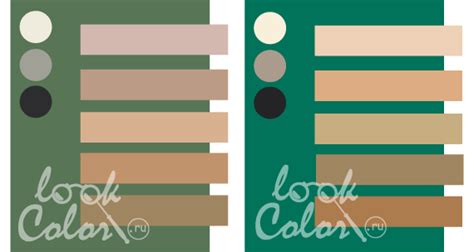 Сочетание зеленого цвета. Таблицы, фото | LOOKCOLOR