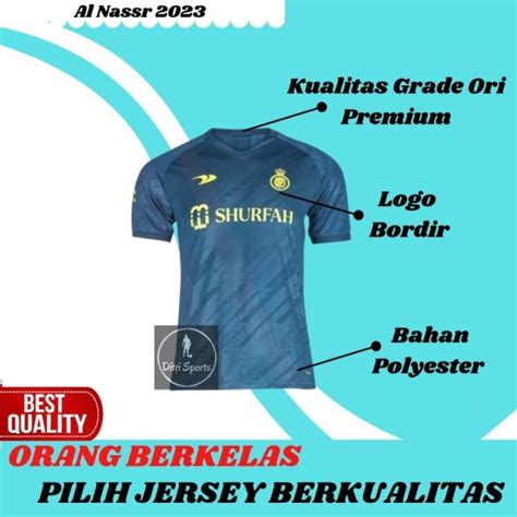 Jual Jersey Al Nassr Away Grade Ori Impor Baju Sepak Bola