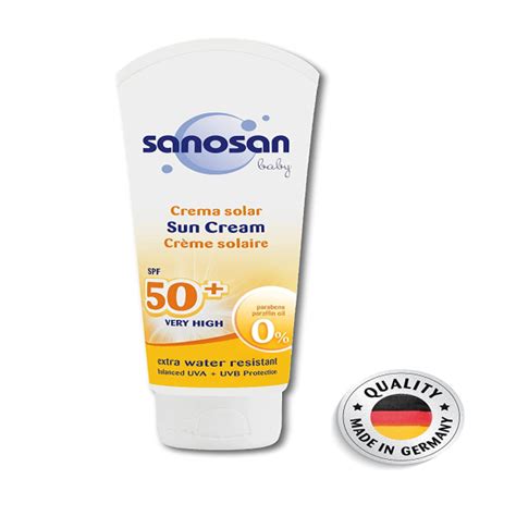 Sanosan Baby Sun Cream SPF 50+ 75 ml - Gentle Sun Protection for Babies ...
