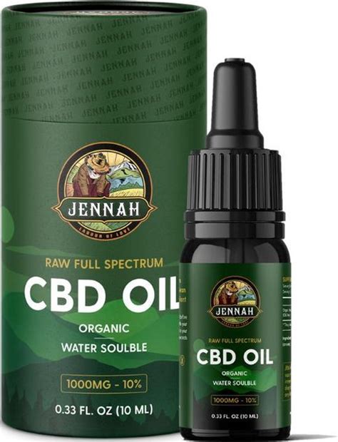 Jennah Biologische CBD Olie Wateroplosbaar 10 10ml Full