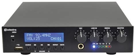 Adastra UM30 Mixer Amp 30w, 100v, USB, FM Tuner, Bt
