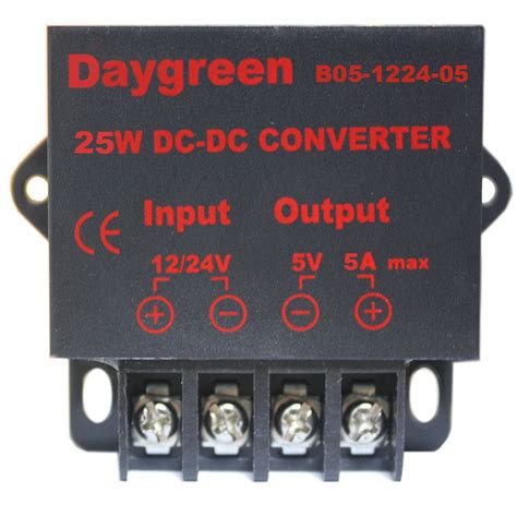 12v24v To 5v 5a 25w Dc Dc Step Down Converter Voltage Regulator Small Daygreen