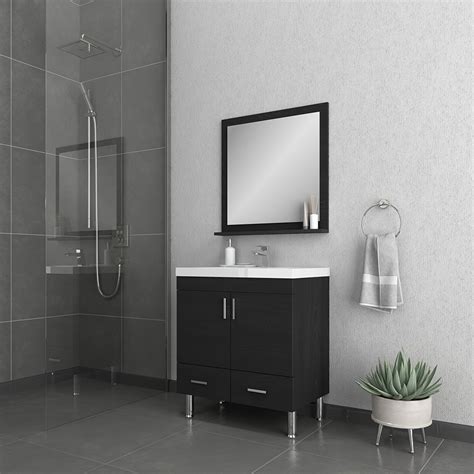 Alya Bath Ripley 30 Inch Modern Bathroom Vanity Black