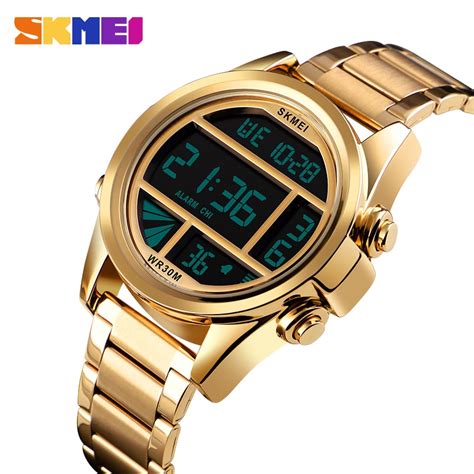 Skmei Reloj Deportivo Digital De Lujo Para Hombre Cron Grafo De Acero