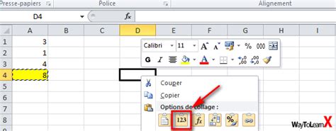 Mise Jour Imagen Formule Copier Valeur Cellule Excel Fr