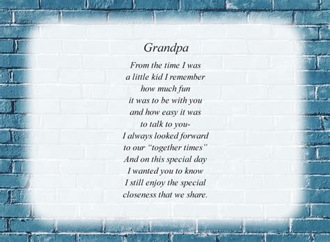 Grandpa - Free Grandfather Poems