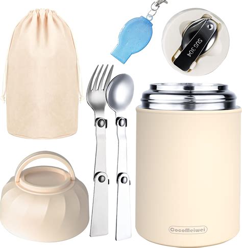 Amazon CocoMeiwei Thermo For Hot Food Drinks Thermo Lunch Box 17oz Vacuum Insulated