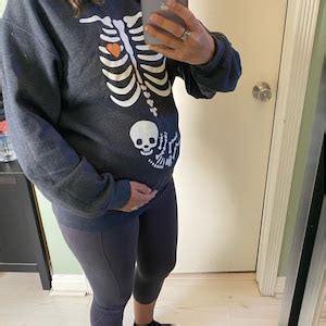 Skeleton Halloween Maternity Shirt Funny Pregnancy - Etsy