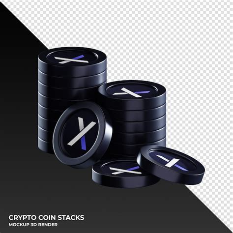 Premium PSD Dydx Coin Stacks Cryptocurrency 3d Render Illustration