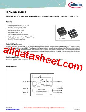 BGA9H1MN9 Datasheet PDF Infineon Technologies AG