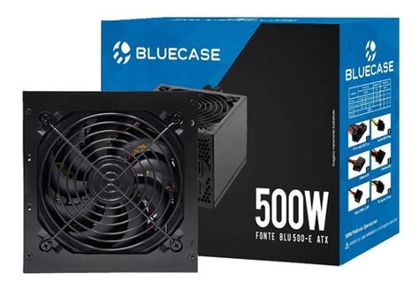 Fonte Bluecase 500w Real 24 Pinos Blu 500 E Atx Gamer Nfe