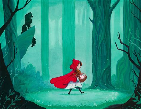 red riding hood nicholas jackson illustration