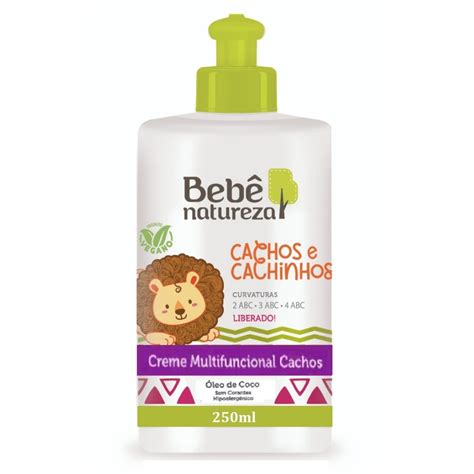 Creme De Pentear Para Bebe De 6 Meses - Bebê Natureza Creme Para Pentear Cachinhos 250ml - Grupo Beleza
