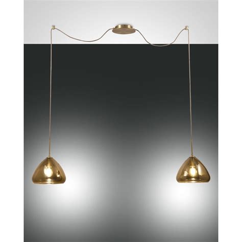 Fabas Luce Glow Pendelleuchte Messing Lampe De