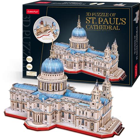 3d profi puzzle: Szent Pál katedrális (UK) CubicFun 3D híres
