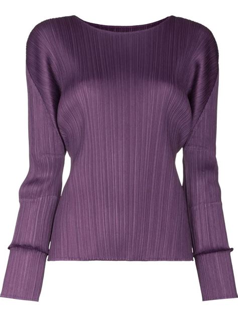 Pleats Please Issey Miyake Blusa Monthly Colours February Plissada