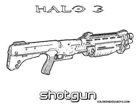 Shotgun Coloring Pages