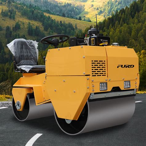 Mini Ride On Double Drums Asphalt Paving Vibratory Roller Vibration