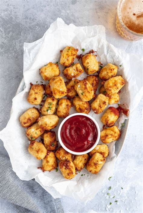 Healthy Cauliflower Tots Low Carb Gluten Free Ambitious Kitchen