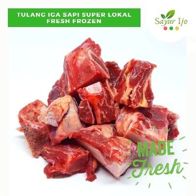 Jual Tulang Iga Sapi Super Lokal Gr Pack Fresh Frozen Short Ribs