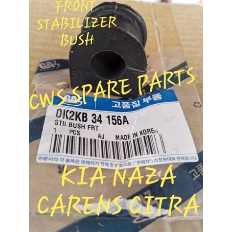 1PAIR 2PC KIA NAZA CARENS CITRA FRONT STABILIZER BAR BUSH 0K2KB 34