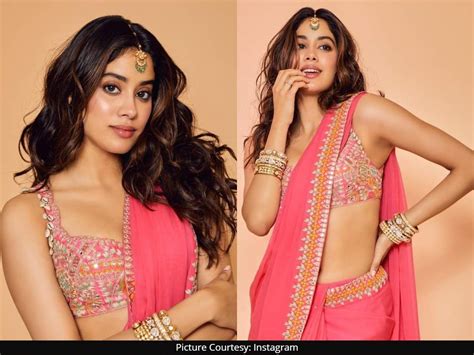 Jhanvi Kapoor Setting Saree Goals For Modern Girls Her Lyfe