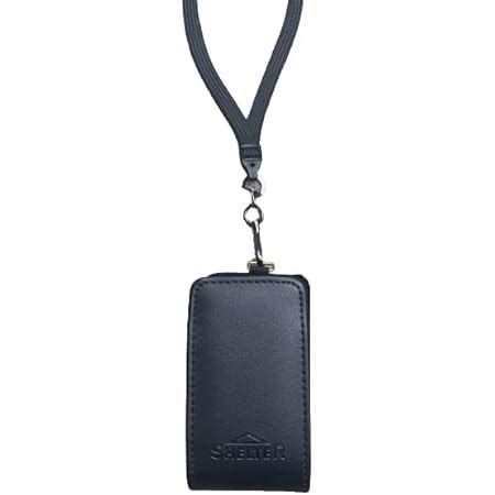 Amazon Around The Neck Black Leather Case And Safety Lanyard