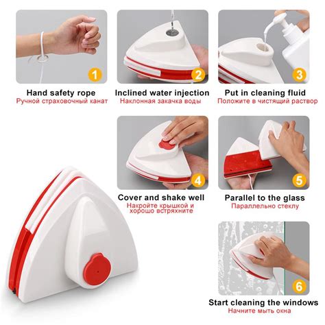 Купить Магнитный очиститель окон, двухслойный стеклоочиститель ...