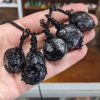 For Sale Apache Tear Obsidian Obsidian Necklace Protection