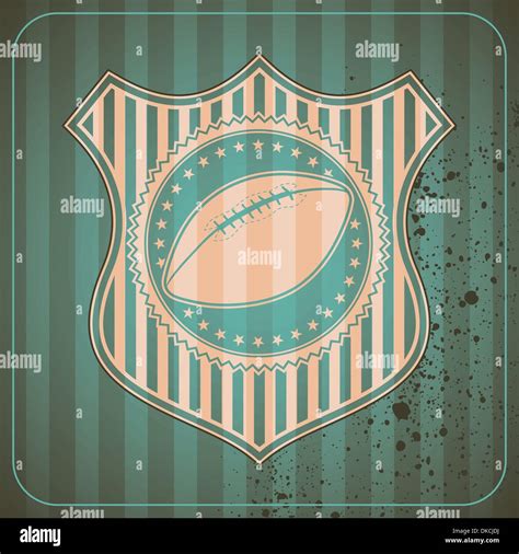 American Football Crest Stock Vector Image Art Alamy