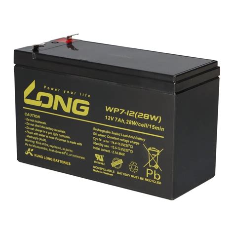 Kung Long VDS WP7-12(28W)/F1 12V 7 Ah Blei AGM Akku