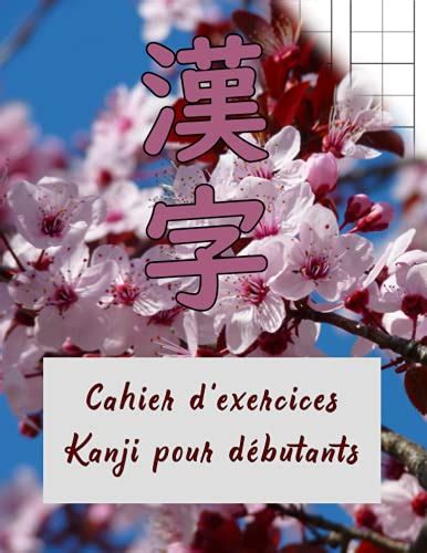 Cahier d exercices Kanji pour débutants cahier gros carrés pour