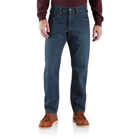 Rugged Flex® Relaxed Fit Fleece Lined 5 Pocket Jean L32 Carhartt