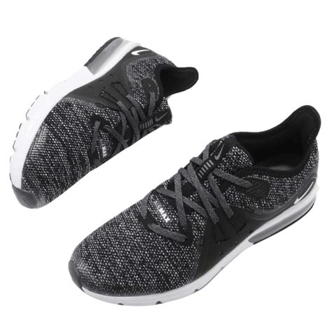 Nike Air Max Sequent Gs Black White Apr