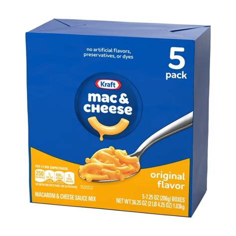 Kraft Original Mac N Cheese Macaroni And Cheese Dinner Ct Pack