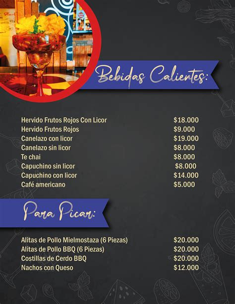 Carta Resto Bar La Mojitería Behance