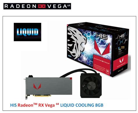 His Radeon Rx Vega 64 Liquid Cooling 8gb