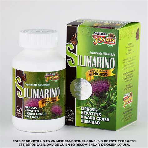 Cardo Mariano Silimarina 60 Cápsulas 500mg Natural Yazmin