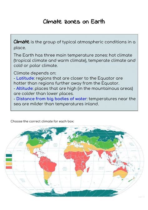 Climatic Zones Worksheet Live Worksheets, 41% OFF