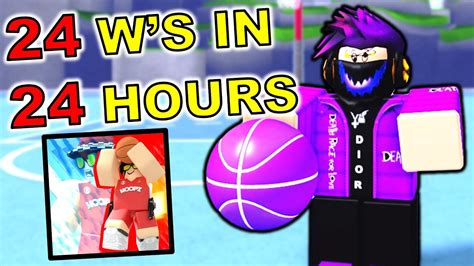 24 WINS IN 24 HOURS IN HOOPZ ROBLOX BASKETBALL YouTube