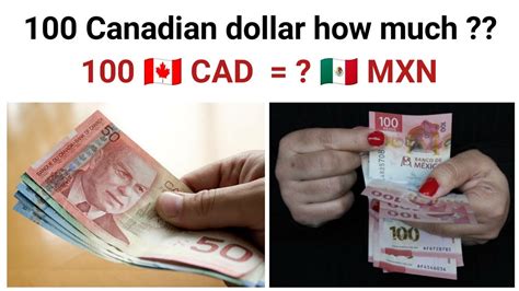 How Much 100 Canadian Dollar To Mexican Peso Today 200 Canada Dollar In Mexico Money Youtube