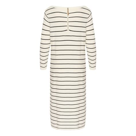 Robe En Tricot Femme Cream Sillar Mollie Fit Robes Combinaisons