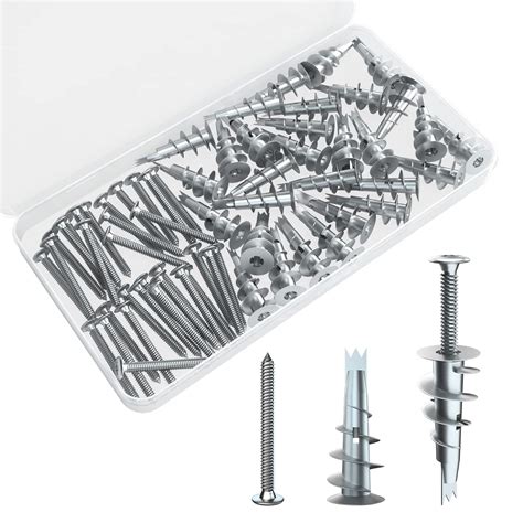 Zinc Self Drilling Drywall Anchors With Screws Kit Pcs Wall Anchors