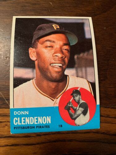 Topps Donn Clendenon Pittsburgh Pirates Baseball Card Nm Sp